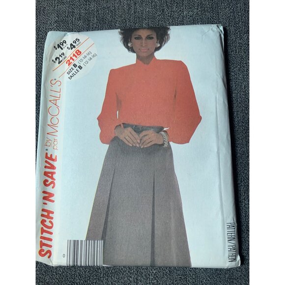 McCall's Misses Blouse Skirt Sewing Pattern sz 12-16 2118 - uncut - Picture 10 of 10